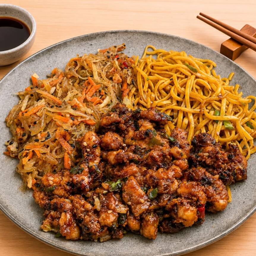 Delicioso Bentô com isca suina oriental. Escolha 01 carboidrato e 01 acompanhamento grátis
Serve Bem 01 Pessoa.