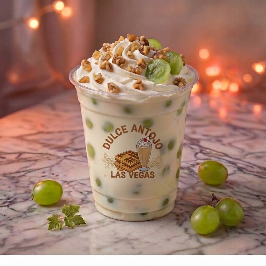 Uvas con crema 😋💚