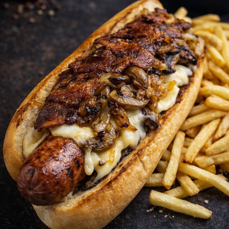 HOT DOG ESPECIAL CON PAPAS