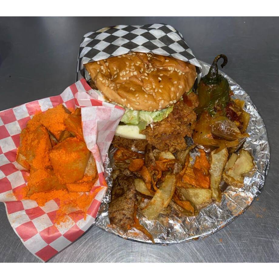 Hamburguesa de Pollo Tipo las Vegas Doble