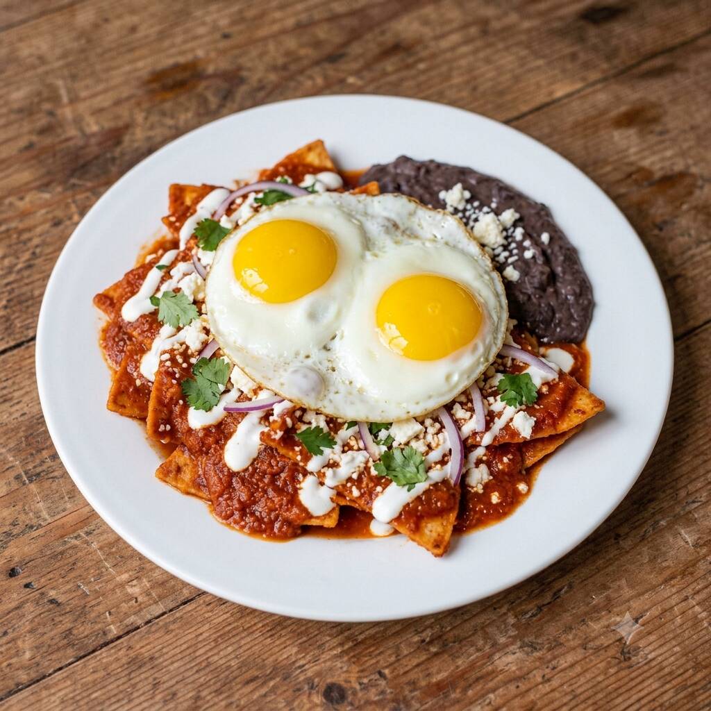 CHILAQUILES CON HUEVOS