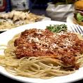 Pasta Parmesana con Camaron