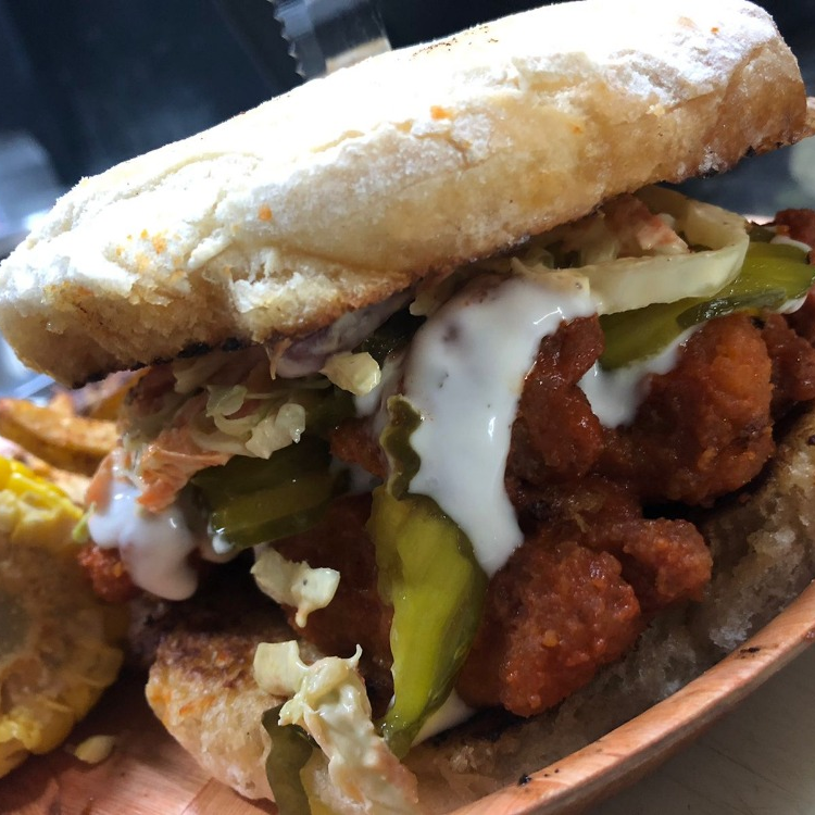 Spicy chicken sandwich