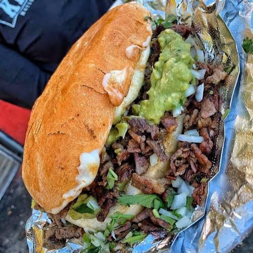 Torta de Arrachera