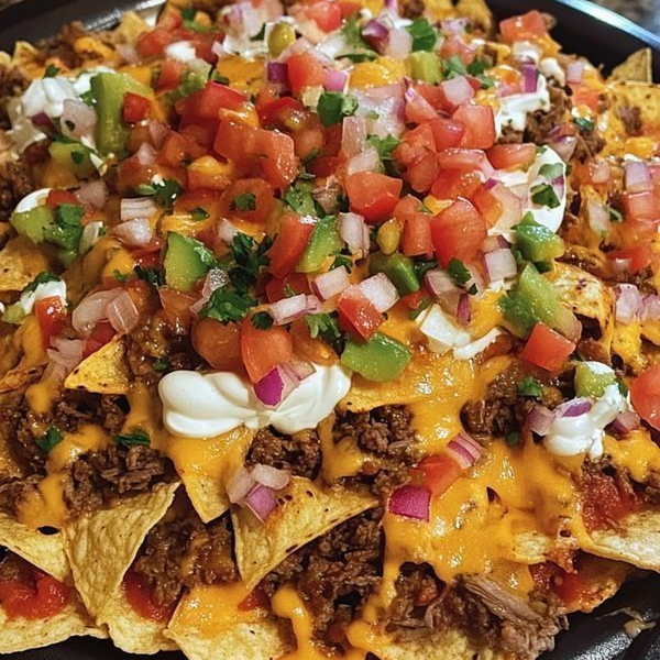 nachos con carne grandes