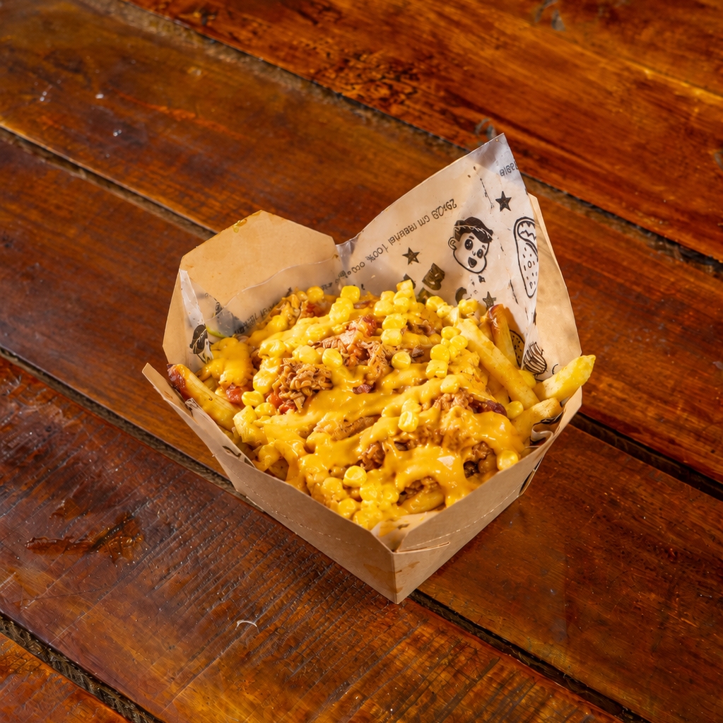Salchipapa Triple Queso Personal
