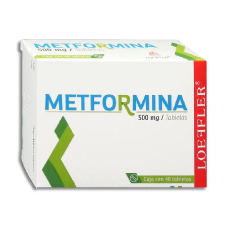 Metformina 500 Mg Caja con 40 Tabletas Loeffler