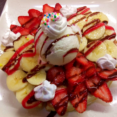 Waffle de NUTELLA + Helado