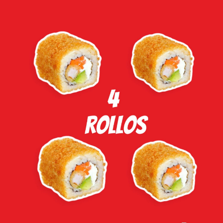 Rollos empanizados rellenos (4 pzas)