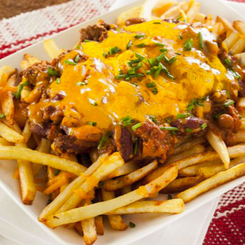 Papas a la Francesa con Carne Desmechada