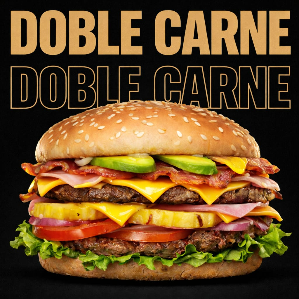 Doble Carne C/Papas