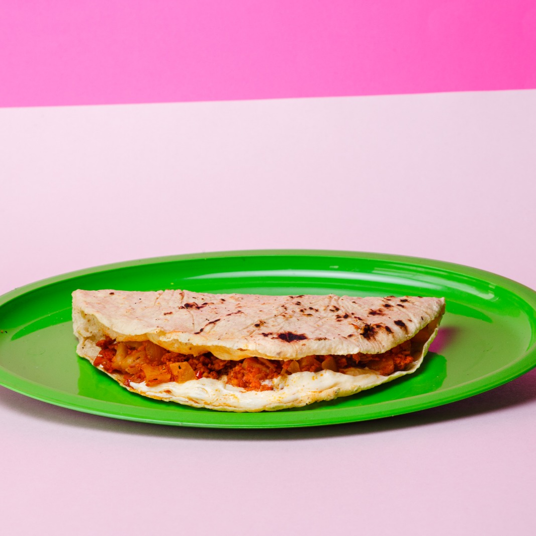 Quesadilla de Chorizo con Papa