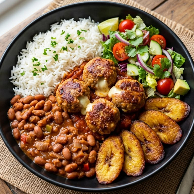 ALBÓNDIGAS RELLENAS DE QUESO