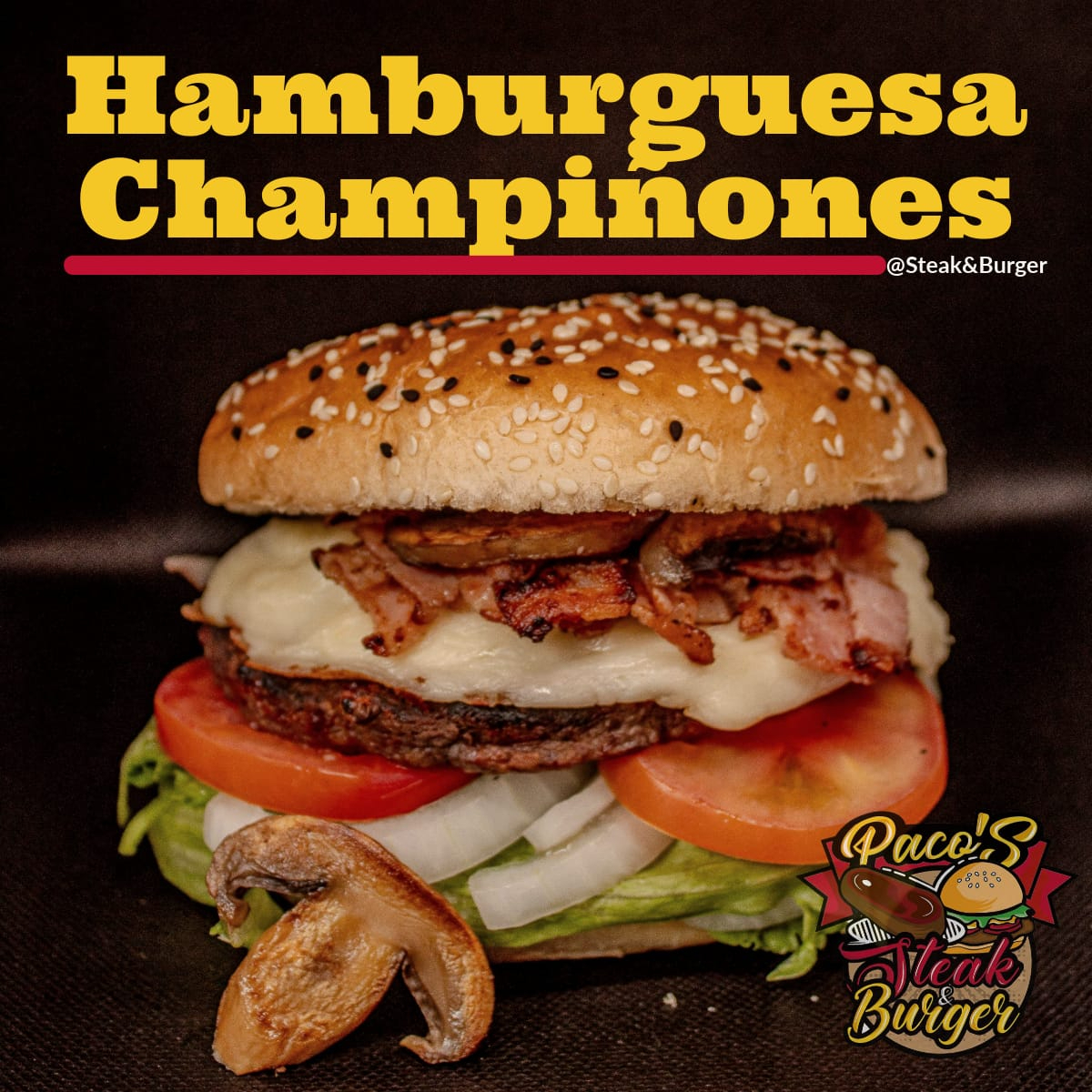 Hamburguesa Champiñones