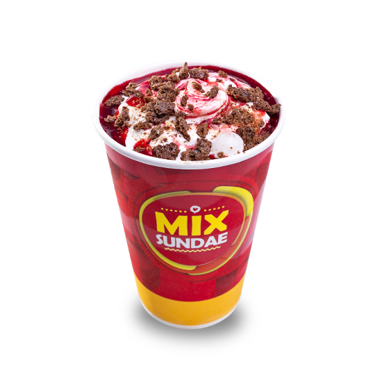 Sorvete de Baunilha, Polpa de Morango e Ovomaltine