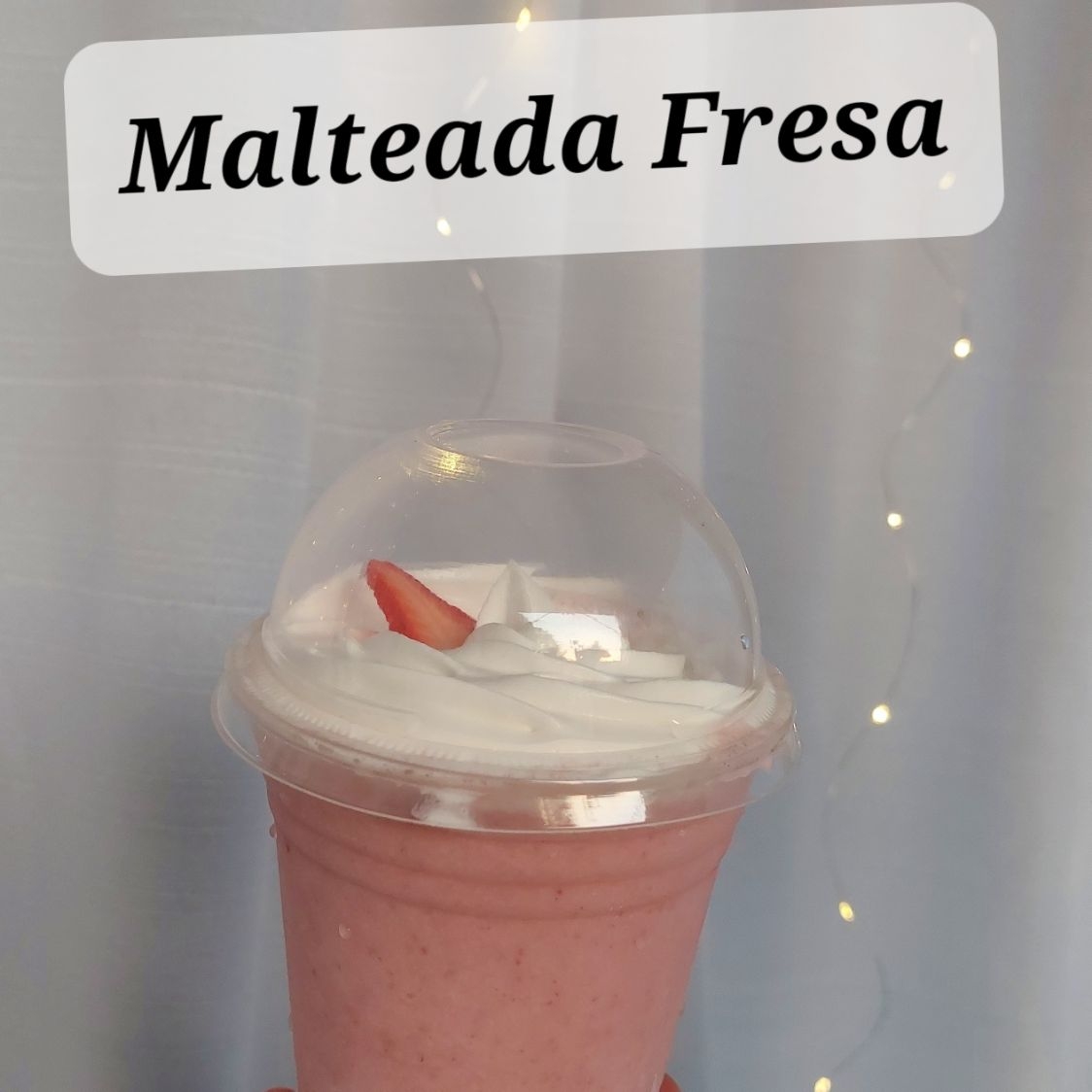 Malteada de fresa
