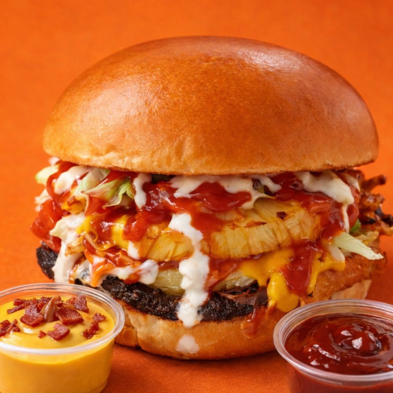 HAMBURGUESA HAWAIANA