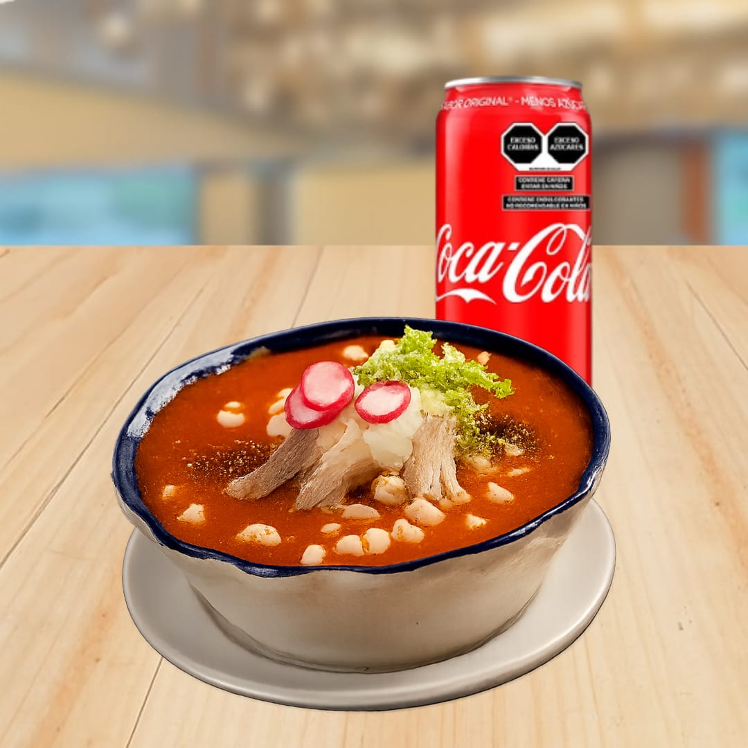 Combo caldo + Coca cola