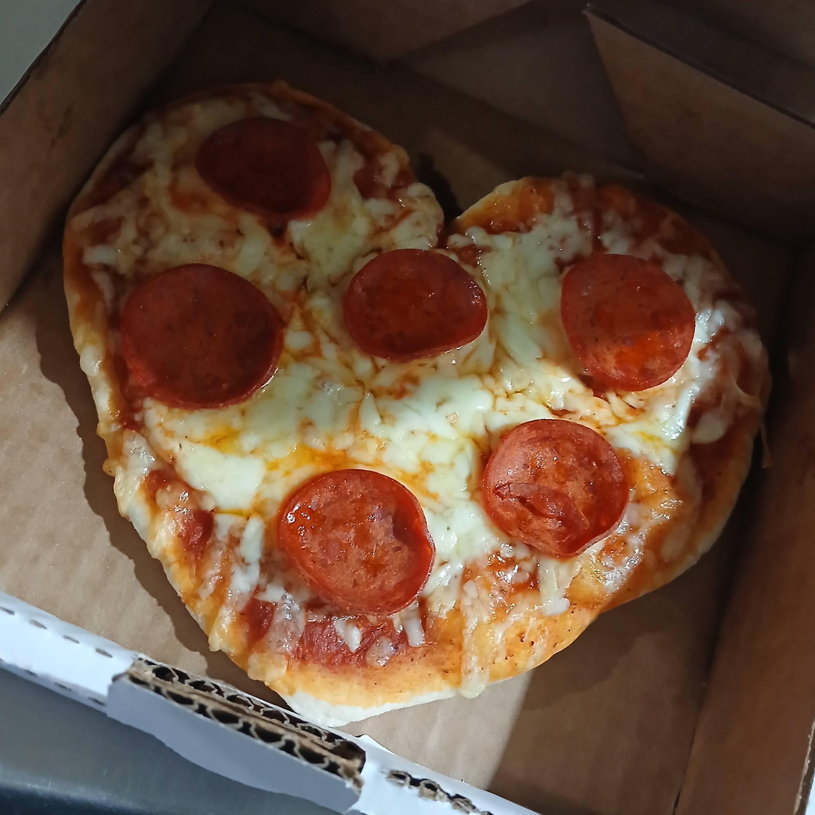 Mini pizza corazón