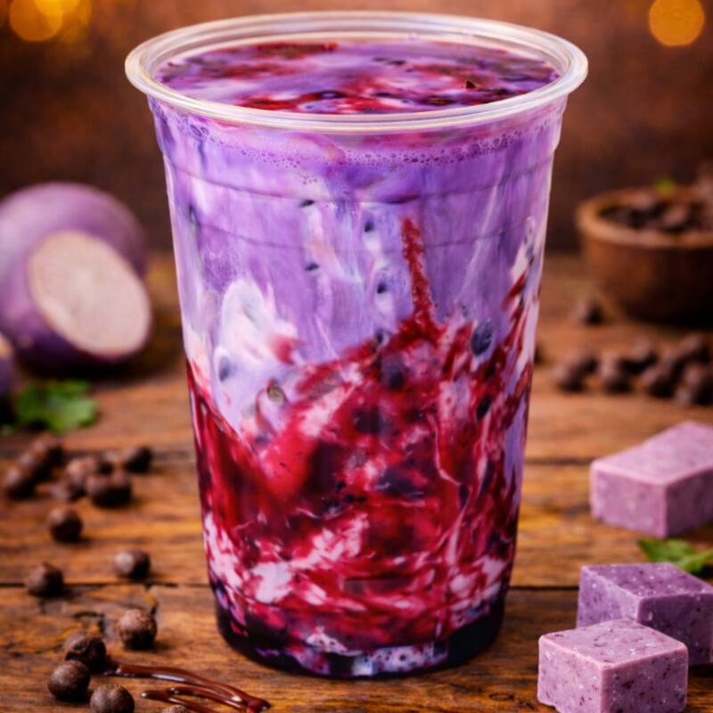 Iced Taro Cloud Berry