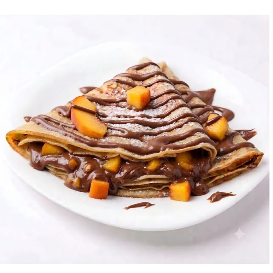 Crepa de NUTELLA Y DURAZNO