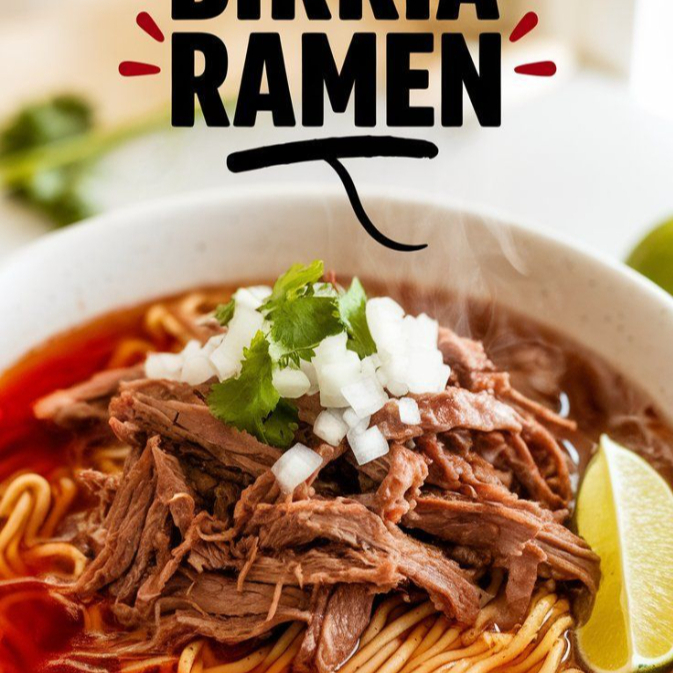 Birria /Ramen Medio Litro
