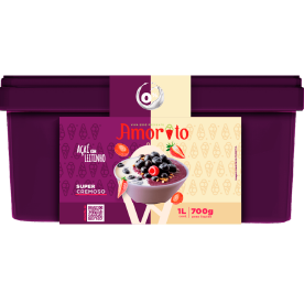 Açaí Com Sorvete Sabor Leitinho De 1l.