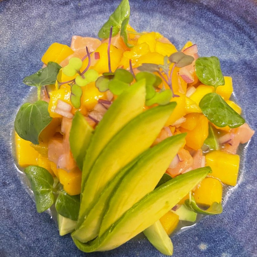 CEVICHE DE SALMON Y MANGO