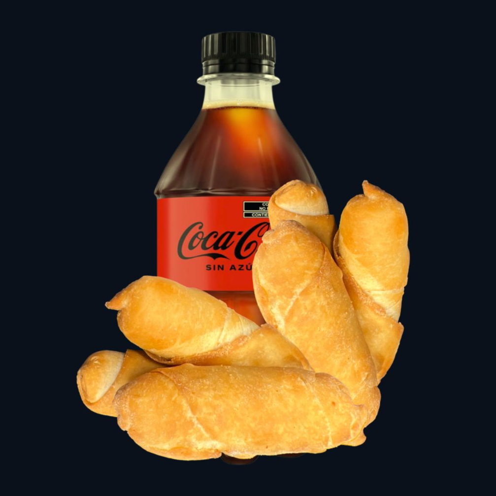 Combo de Tequeños de Queso con Coca Cola Zero
