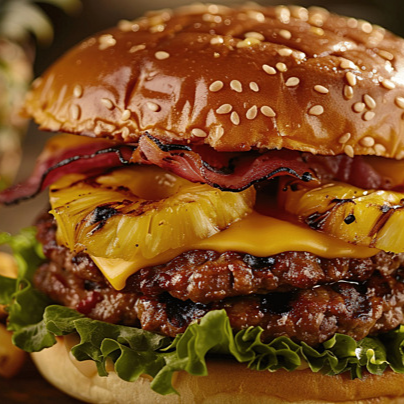 Hamburguesa Maui (Hawaiana)