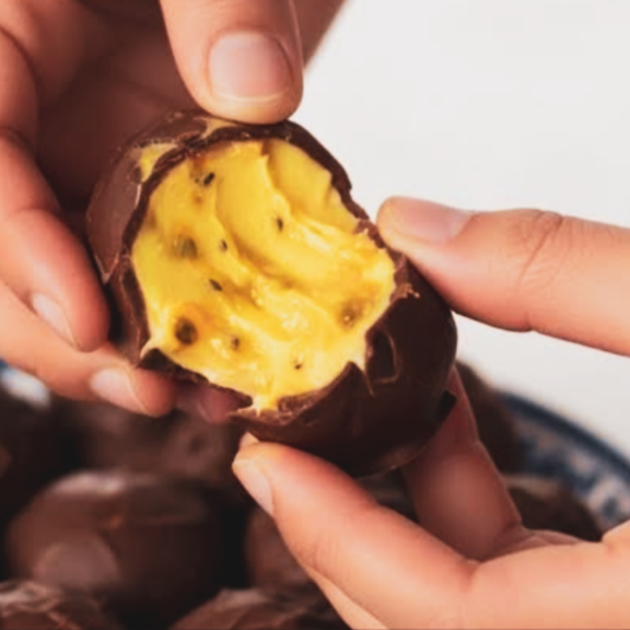 Tenha Uma Experiência Incrível Com Nossa Trufa Macia de Mousse de Maracujá