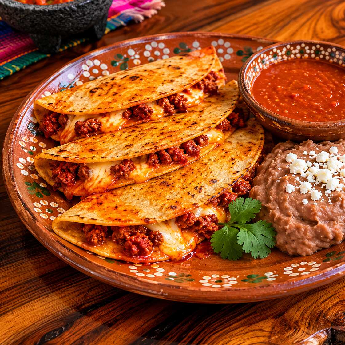 QUESADILLAS CON CHORIZO