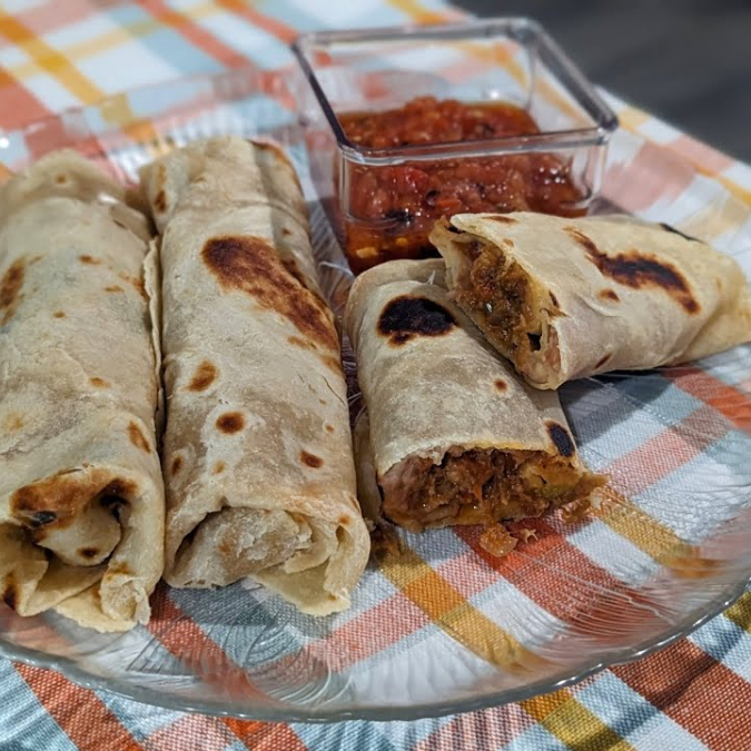 Burritos de Huevo o Papa 5 pzas