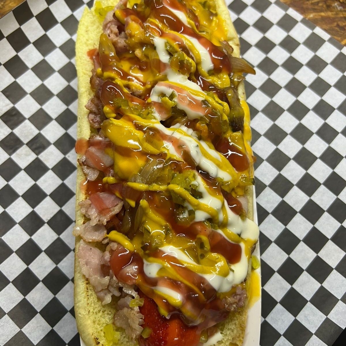 Hot-dog Grande con Salchicha Para Asar