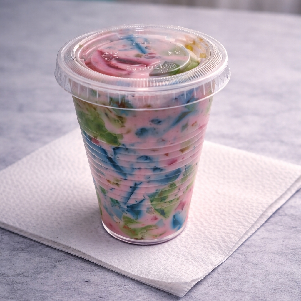 GELATINA CON YOGHURT DE FRESA