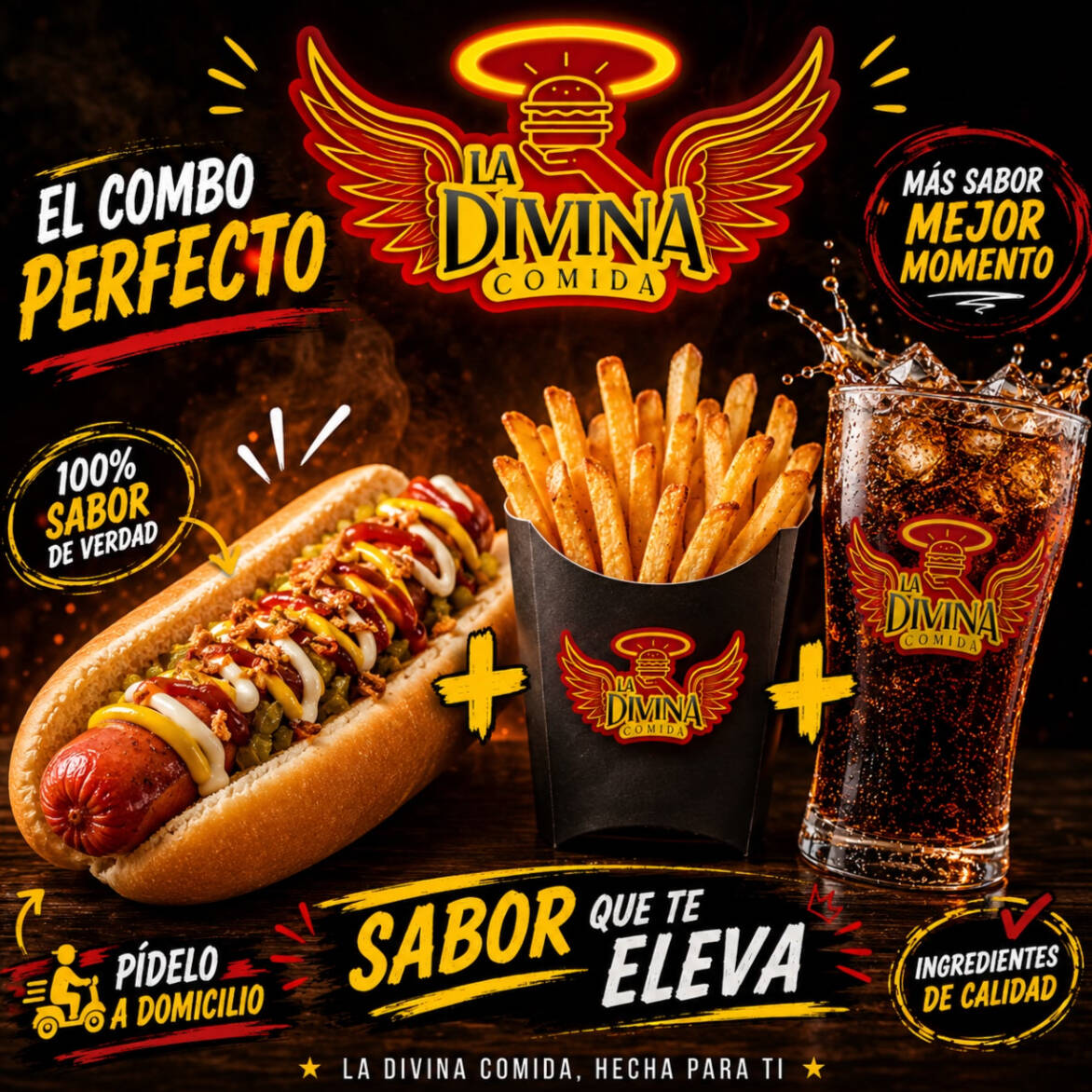 PERRO CRISPY BACON EN COMBO