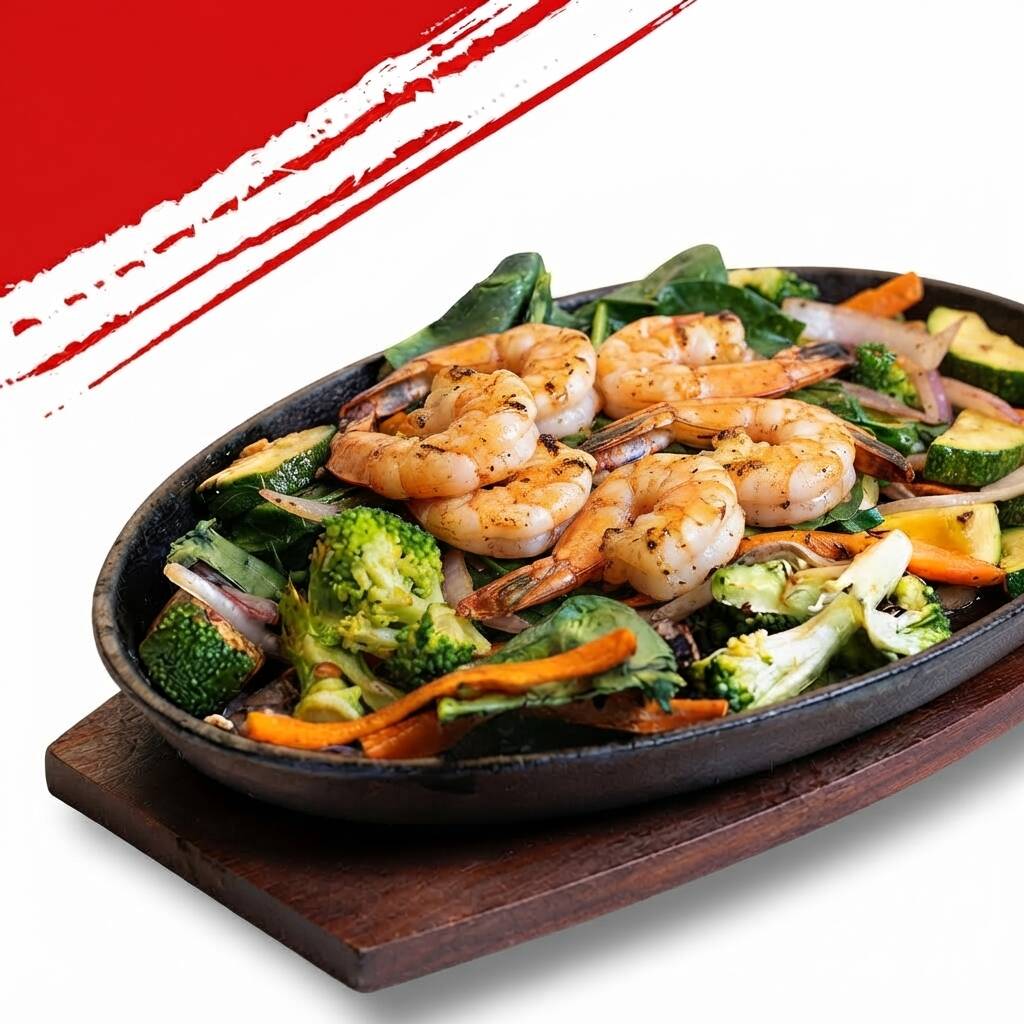 Teppanyaki de Camarón
