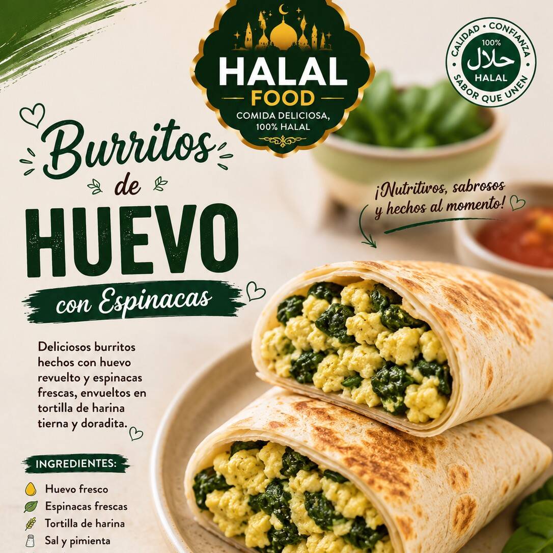 Burritos de Huevo con Espinacas