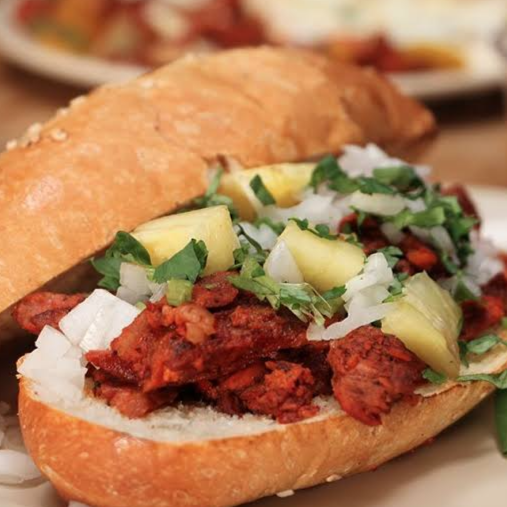 Torta de Carne al Pastor con Queso