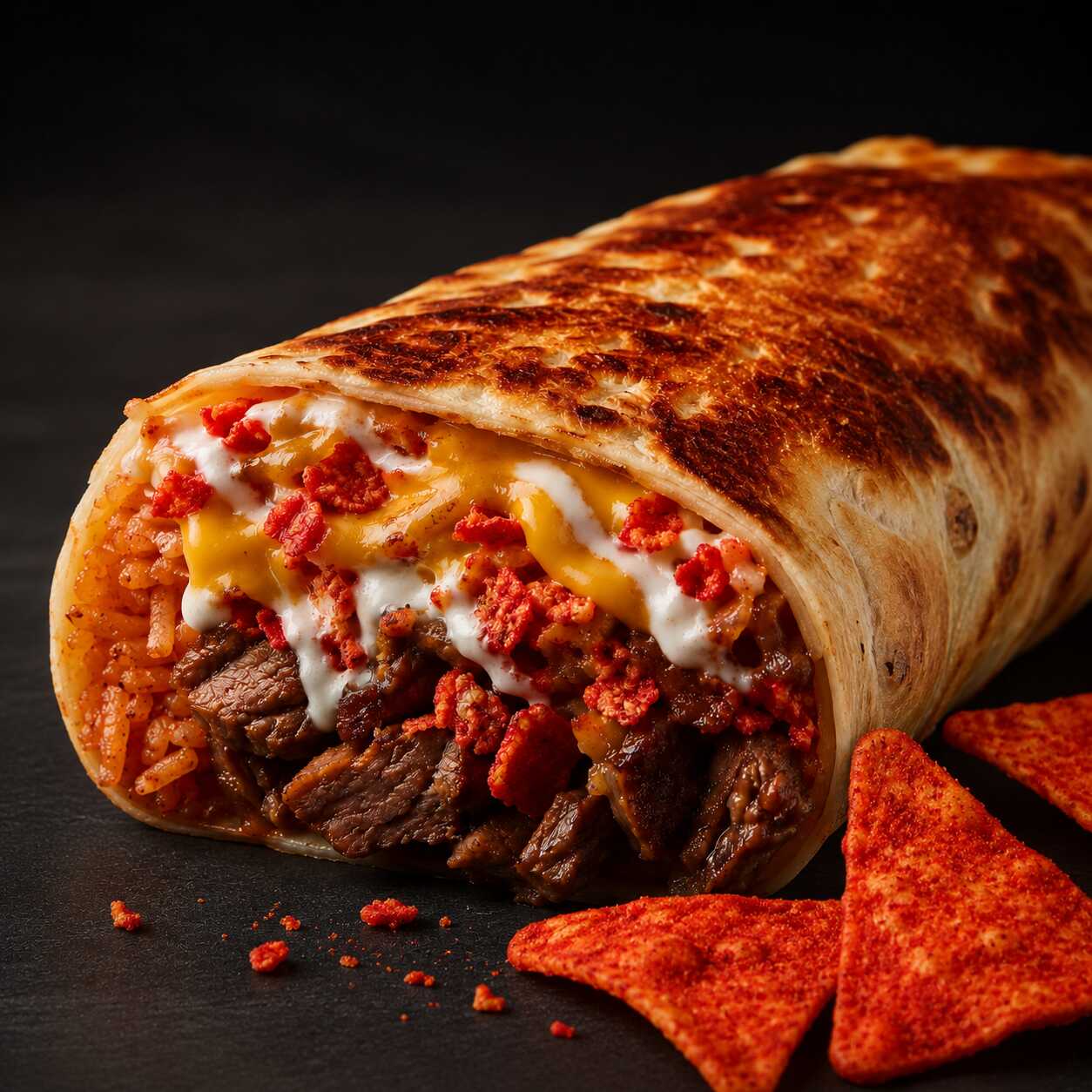 Burrito Chrunch Doritos Flamin' Hot