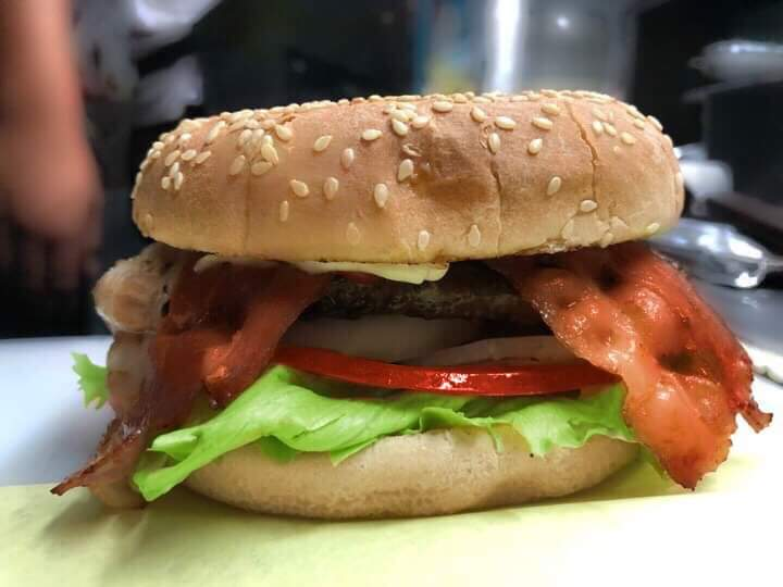 Hamburguesa con Tocino