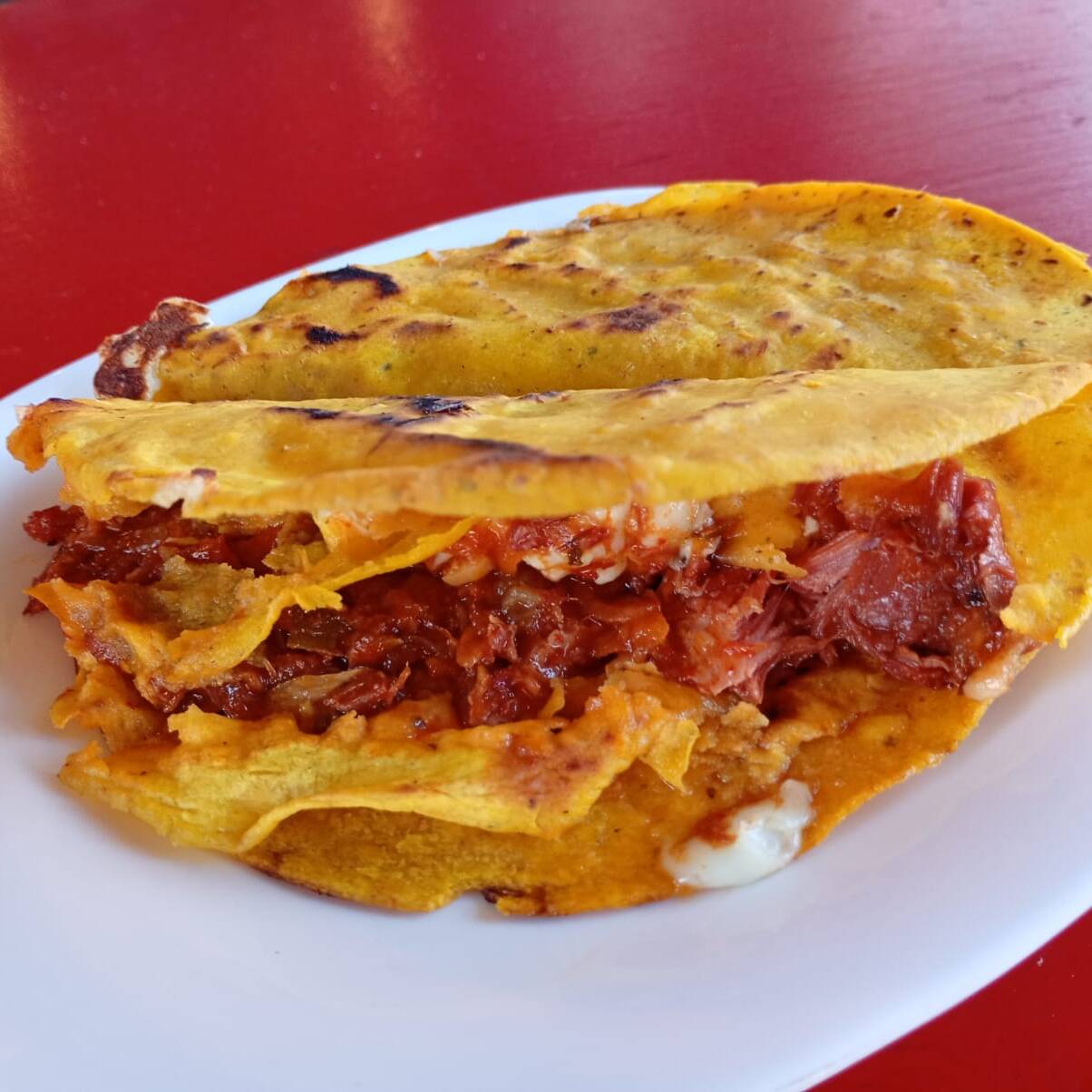 Taco marlin con queso