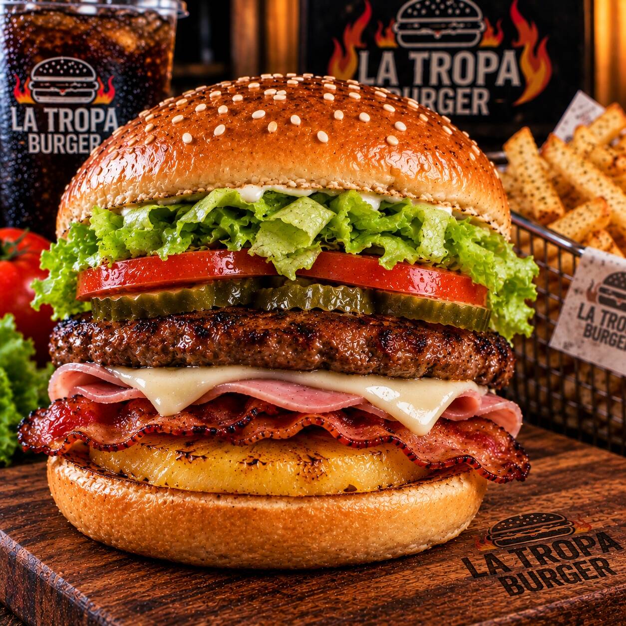 Hamburguesa Hawaiiana