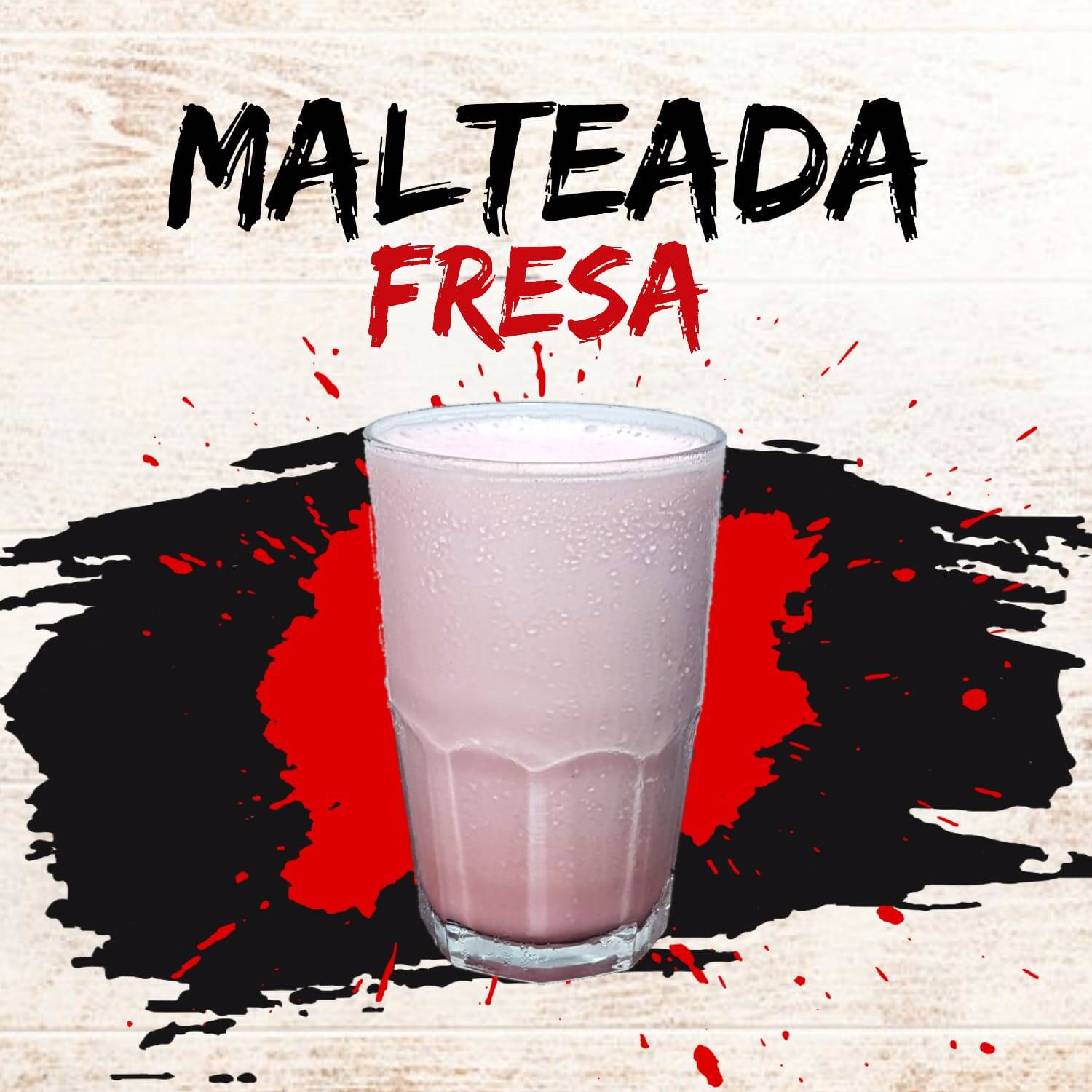 Malteada de Fresa