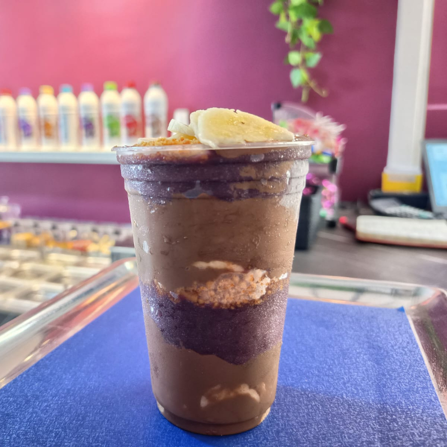 300ml Açaí + Banana + Paçoca + Creme Avelã