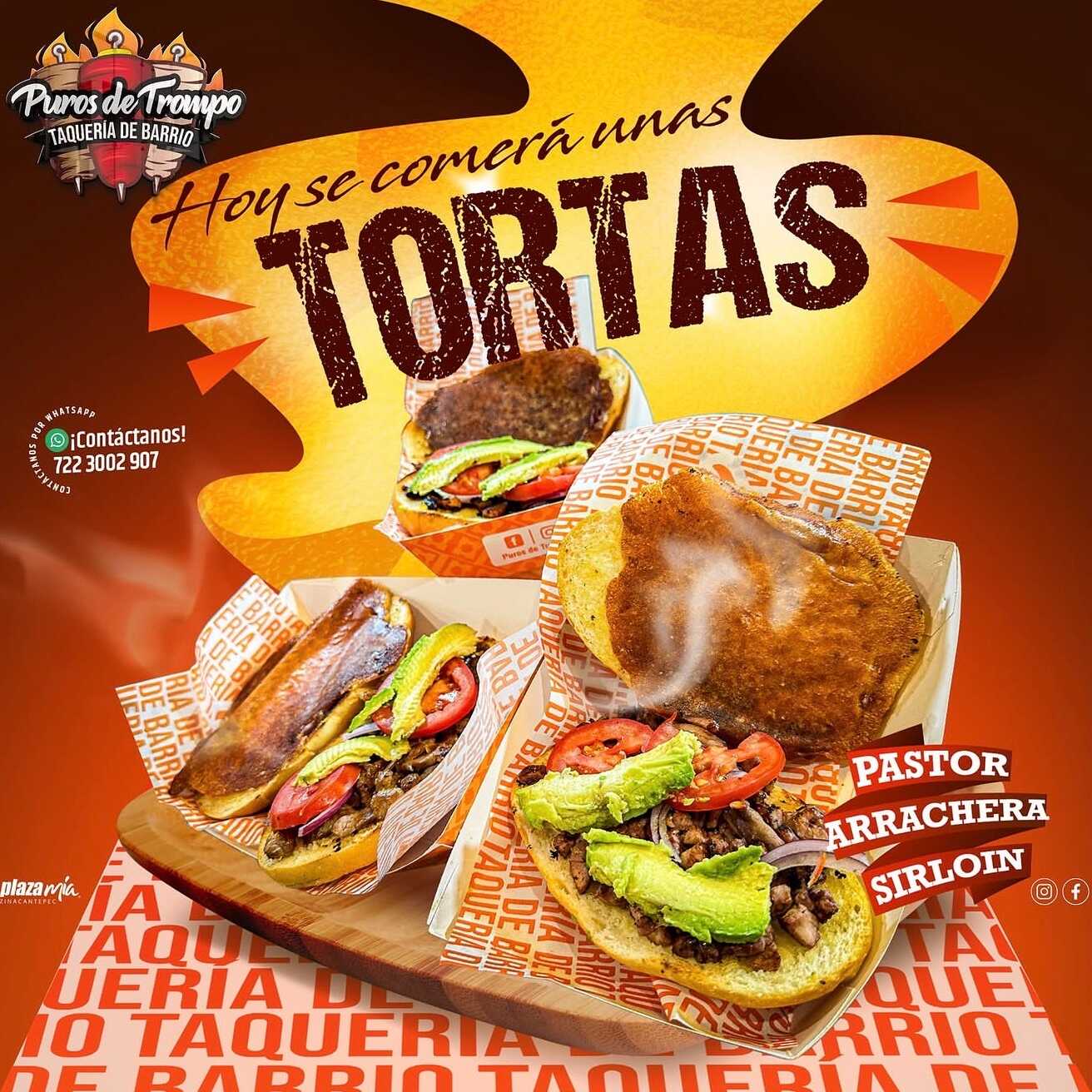 Torta de Arrachera
