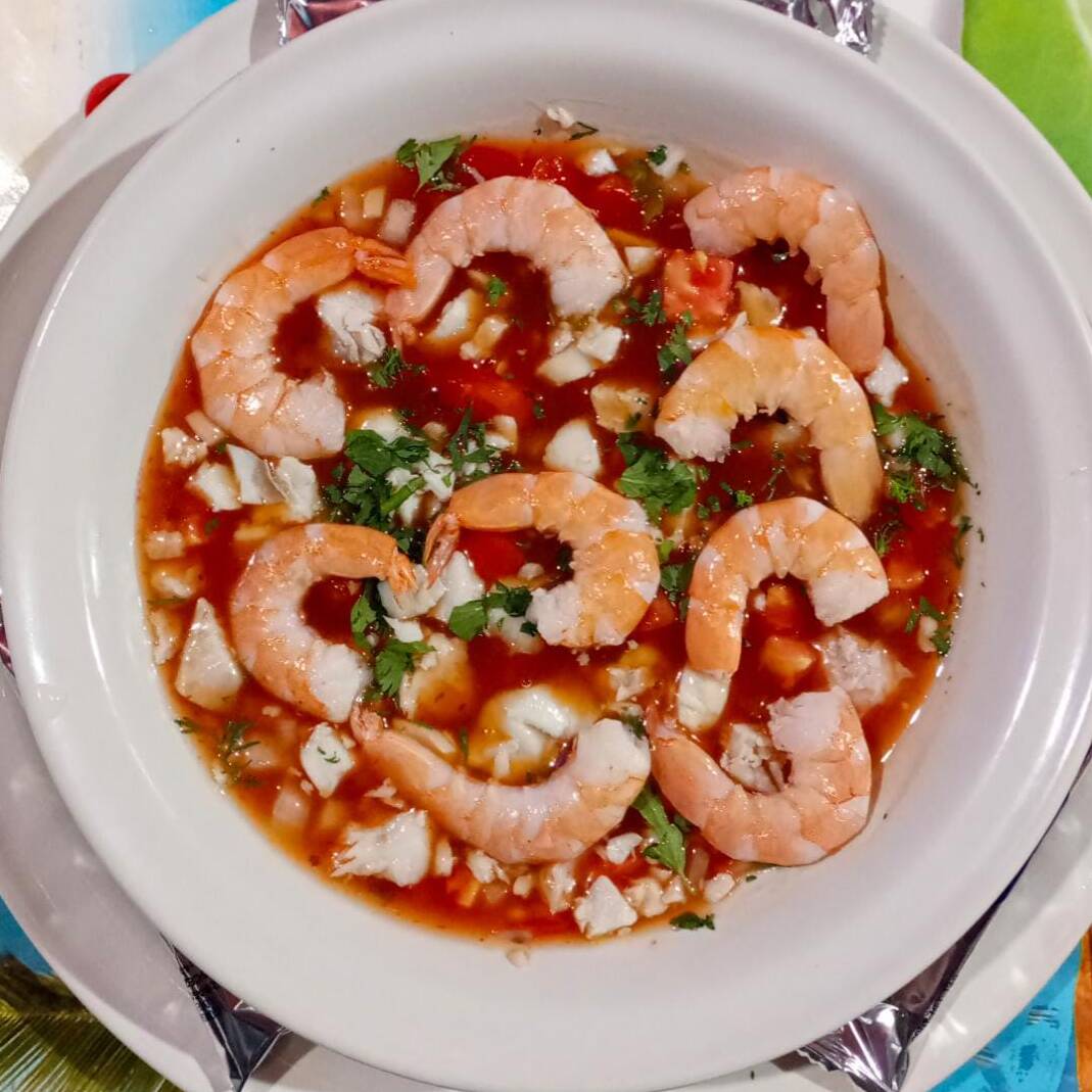 Ceviche con Camarón