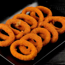 12 unidades de onion's rings deliciosas.