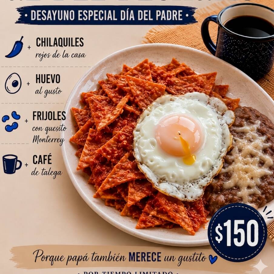 Orden de Chilaquiles + Café de Talega