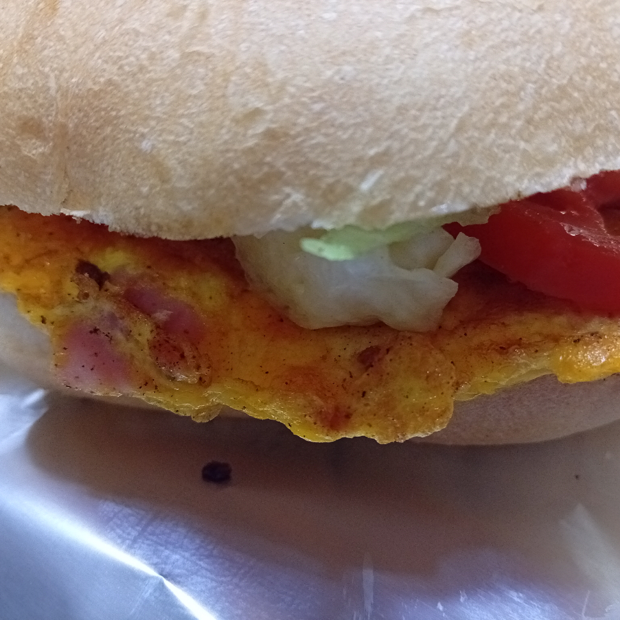 Torta huevo con jamon